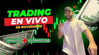 Operando en Vivo Nasdaq 100 – Post Elecciones Presidenciales 6 de Noviembre 2024 [upl. by Ahsihat]