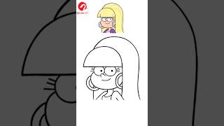 How to draw Pacifica Northwest from Gravity Falls [upl. by Ingeberg]