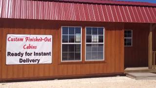 Derksen portable buildings finished out cabin Giddings Tx [upl. by Ty]