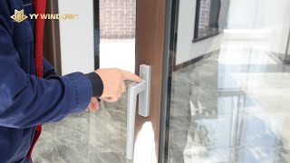 Lifting sliding door handle installation  SIEGENIA [upl. by Kaspar]