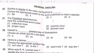 VAO PDO GPSTR HSTR\GENERAL ENGLISH\ GPSTR 2022 previous paper with answer\ with analysis in kannada [upl. by Martynne]