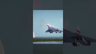 Super sonic passenger plane concorde youtubeshorts shorts technology [upl. by Arhaz530]