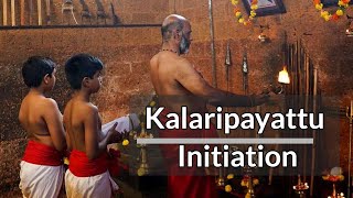 Kalaripayattu Initiation  Kalari Vidyarambam Ritual  Kalaripayattu  Kerala Tourism [upl. by Lekzehcey711]