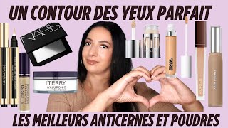 LES MEILLEURS ANTI CERNES POUDRES POUR UN CONTOUR DES YEUX SEC ET DÉSHYDRATÉS AVEC DES POCHES [upl. by Nosyd]