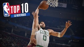 TOP 10 DA NBA EM PORTUGUÊS  SÁBADO 13112021 [upl. by Imhskal]