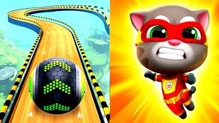 Talking Tom Hero Dash VS Going Balls Discover all the heroes All Bosses BIG UPDATE Tiktok Game [upl. by Naxela827]