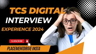 TCS Latest Digital Interview Experience 2024 Real Time TCS Interview Experience 2024 [upl. by Anirac]