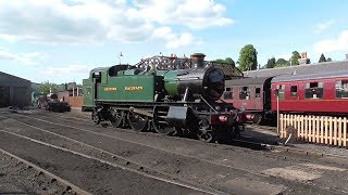 GWR Large Prairie 4144  Severn Valley Railway  Bridgnorth Station [upl. by Conlee]