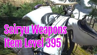 FFXIV Seiryu Weapons Item Level 395  The Four Lords  Stormblood [upl. by Lucille]