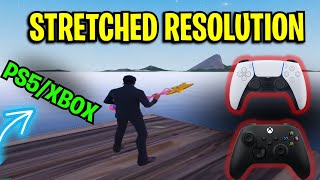 How to get STRETCHED resolution in Fortnite PS4PS5XBOX [upl. by Swayder]