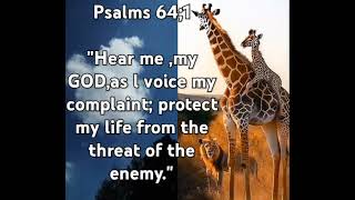 Oh Godprotect me from the enemies of this worldpsalms 641 [upl. by Nnaylrebmik]