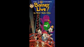 Opening to Animaniacs Barney Live in New York City 1996 VHS [upl. by Theurer]