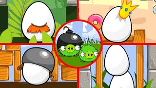 Angry Birds King Pig  All Bosses Boss Fight 1080P 60 FPS [upl. by Marney]