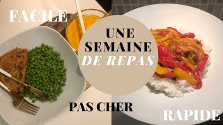 UNE SEMAINE DE REPAS  FACILE RAPIDE PAS CHERRECETTES [upl. by Gerfen]