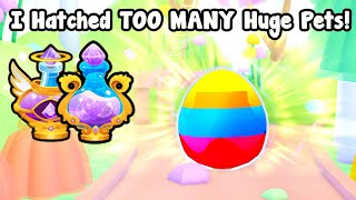 I Used So Many Jelly God Potions And Hatched Too Many Huge Pets In Pets Go [upl. by Eneleahcim]