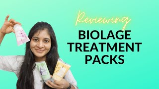 Trying out BIOLAGE DEEP TREATMENT PACKS [upl. by Bjorn]