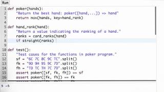 Hand Rank Attempt  Design of Computer Programs [upl. by Justen20]