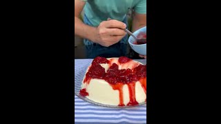 Nobake strawberry dessert made in just a few minutes quick and delicious [upl. by Mayyahk510]