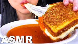 ASMR ULTIMATE GRILLED CHEESE SANDWICH with TOMATO SOUP MUKBANG EATING SOUNDS Eating Show ASMR Phan [upl. by Behnken]