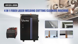 AKQH3000 4 in 1 fiber laser cleaning welding cutting machine [upl. by Gladis]