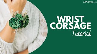 Wrist Corsage Tutorial  Sola Wood Flowers [upl. by Lehman]