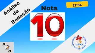 Redação Uerj nota 10 [upl. by Tripp]