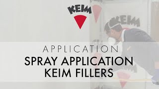 Spray application with KEIM fillers [upl. by Aniri]