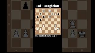 Mikhail Tal finds Checkmate in 9 [upl. by Nemraciram]