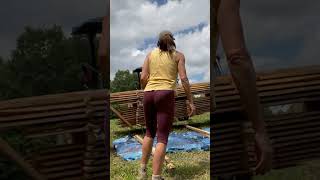 Drying the wood for a log home amp yurt [upl. by Mccartan947]