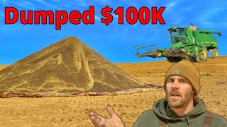 I Dumped 100K Worth Of Grain On The Ground harvest23 [upl. by Eseerahs]