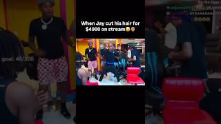 When Jay Cut His Dreads For 4000 On Stream😂🧑🏽‍🦲 funnymike [upl. by Lebasy]