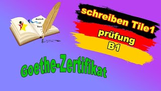 Schreiben 05 Prüfung B1 Sie schreiben dem deutschen Austauschschülergoethe prüfung [upl. by Amliv]