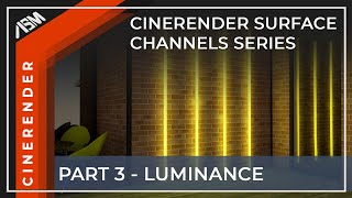 CineRender Surface Settings Series Part 3 Luminance Channel in ARCHICAD [upl. by Nallid927]