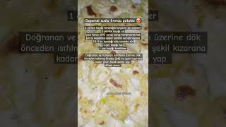 Beşamel soslu fırında patates🤩beşamel food yemektarifleri fırındapatates masterchef [upl. by Tita]