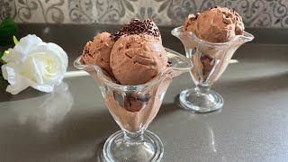 HELADO CREMOSO de CHOCOLATE🍫 ¡SOLO 3 ingredientes  Helado de chocolate sin maquina [upl. by Ael]