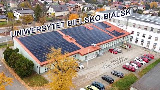 Uniwersytet BielskoBialski  instalacja fotowoltaiczna [upl. by De Witt]