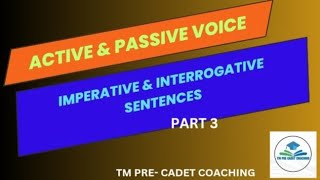 Active amp Passive Voice  Imperative amp Interrogative Sentences [upl. by Inna623]