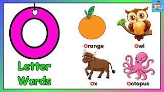 Kids Vocabulary  O Letter Words  Dhiksha Learning  Phonics  Educational video  Preschooler [upl. by Natassia]