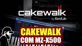 Cakewalk Bandlab Instalar e Controlar Com MZX500  Tudo Sobre Teclado Musical [upl. by Illehs913]