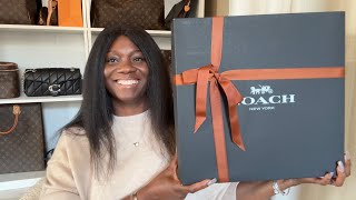 COACH UNBOXING I CAN’T BELIEVE I’VE WAITED MONTHS TO UNBOX THIS BAG 😯 BIRTHDAY BAG🎂 [upl. by Attesoj]