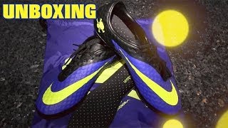 Nike Hypervenom Phantom Hyper Blue  Volt Black UNBOXING  NEW Football Boots 2014  by 10BRA [upl. by Pirnot]