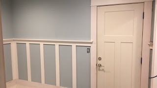 How to Install Craftsman Style Wainscoting ep5 [upl. by Loydie]