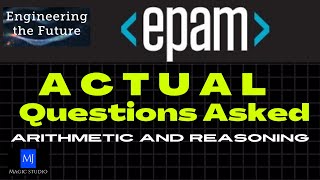 EPAM HIRING 2021  Aptitude Actual Questions Asked on 1st May 2021  Solutions by MJ [upl. by Aicineohp]