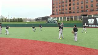 Ripken Baseball Fielding Tip  Box Drill Second Base to Short Stop [upl. by Terrijo]