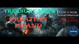 God of War PC Walkthrough Treasure Maps  Creation Island [upl. by Ronen]