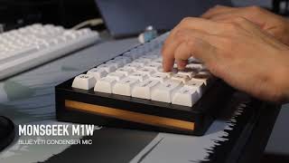 Monsgeek M1W ft KTT Strawberry Switches Thocky amp Creamy Build [upl. by Oria]