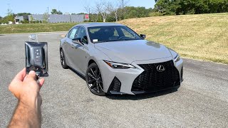 2024 Lexus IS350 F Sport Design Start Up Exhaust Test Drive Walkaround POV and Review [upl. by Ellesij]