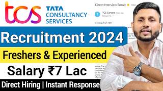 TCS Recruitment 2024  Freshers  How To Get Job In TCS  TCS Work From Home Jobs  Online Jobs [upl. by Onitnelav437]