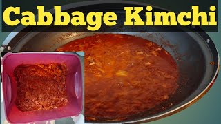 Cabbage Kimchi Recipe kimchi cabbage koreanfood [upl. by Wellesley380]