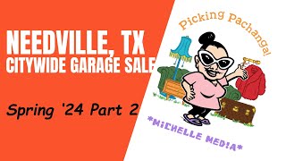 NEEDVILLE TEXAS Citywide Garage Sales Spring 24 Part 2 [upl. by Atsirtal]